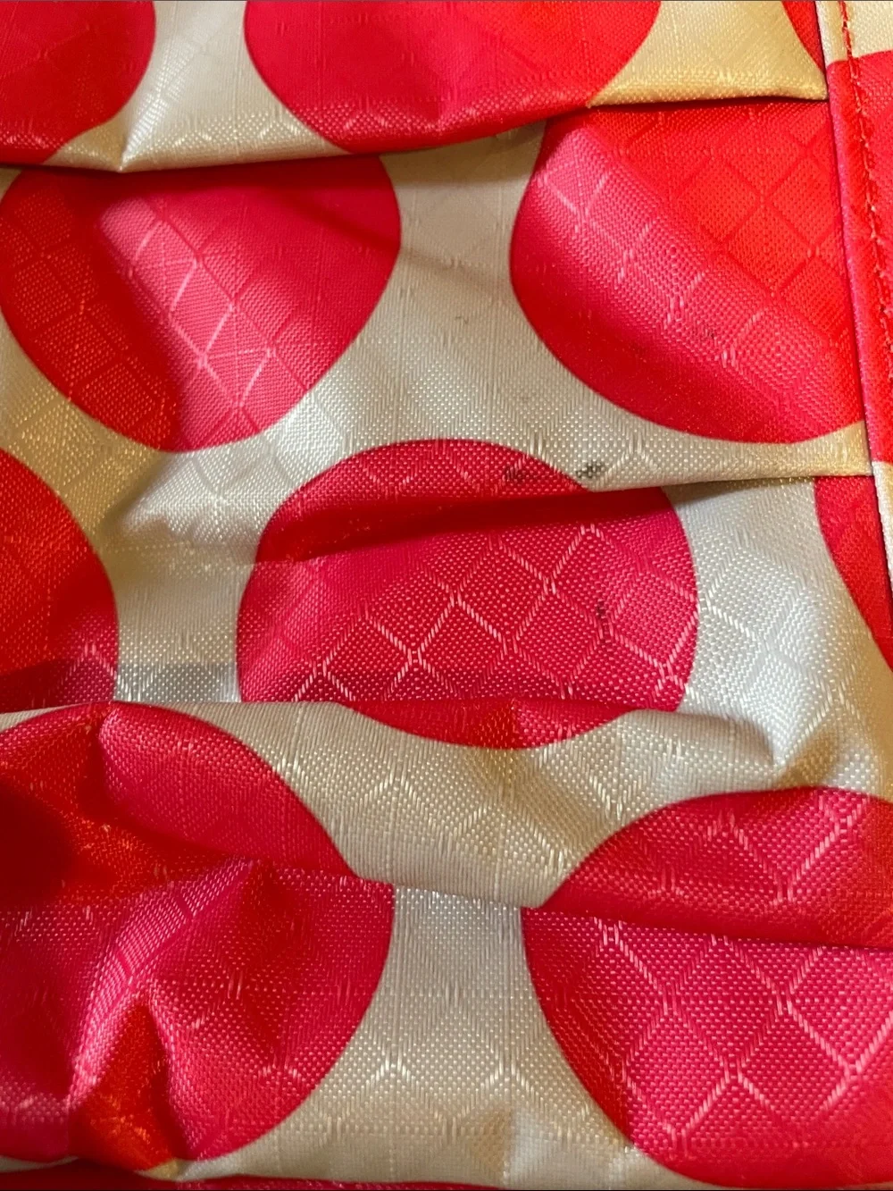 Thirty-One Her Deluxe Backpack Mod Coral Pink Polka Dot